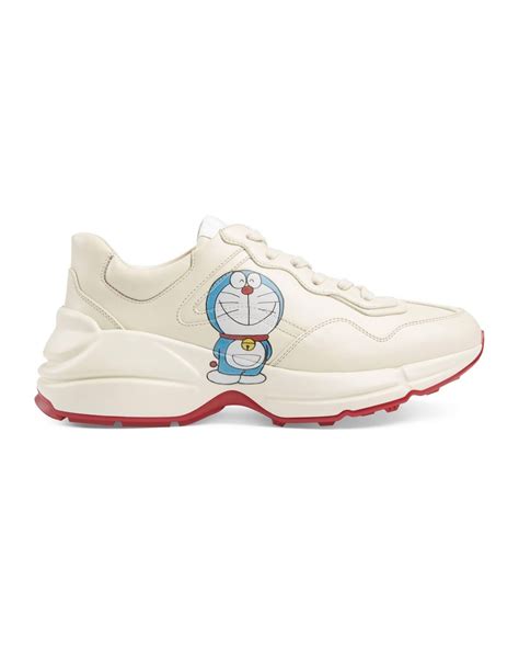 doraemon gucci shoe|Gucci Doraemon rhyton white.